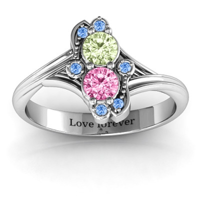 Sense of Style Two Stone Ring  - All Birthstone™
