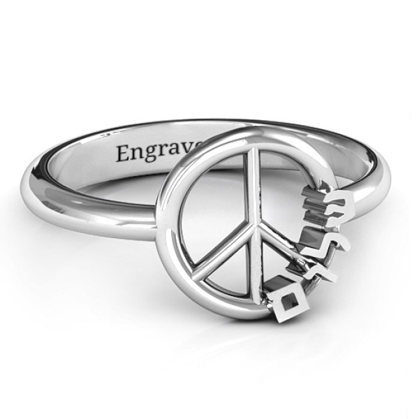 Shalom Peace Ring - All Birthstone™