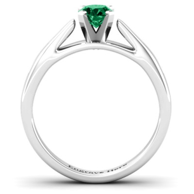 Ski Tip Solitaire Ring - All Birthstone™