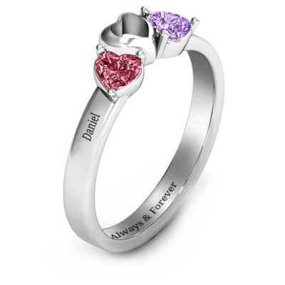 Sparkling Sweethearts Two-Stone Ring  - All Birthstone™