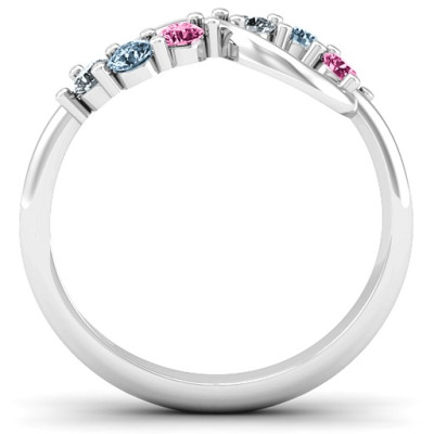 Split Infinity Ring - All Birthstone™