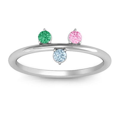 Stackable Sparkle 1-5 Stone Ring  - All Birthstone™