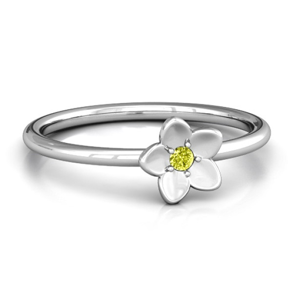 Stackr 'Azelie' Flower Ring - All Birthstone™