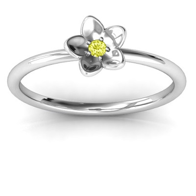 Stackr 'Azelie' Flower Ring - All Birthstone™