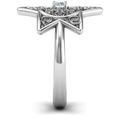 Star of David with Filigree Ring - All Birthstone™