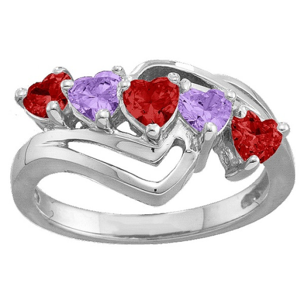 Starburst Heart Ring - All Birthstone™