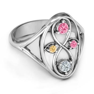 Sterling Silver  Forever Love  Ring - All Birthstone™