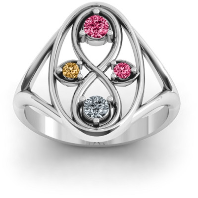 Sterling Silver  Forever Love  Ring - All Birthstone™