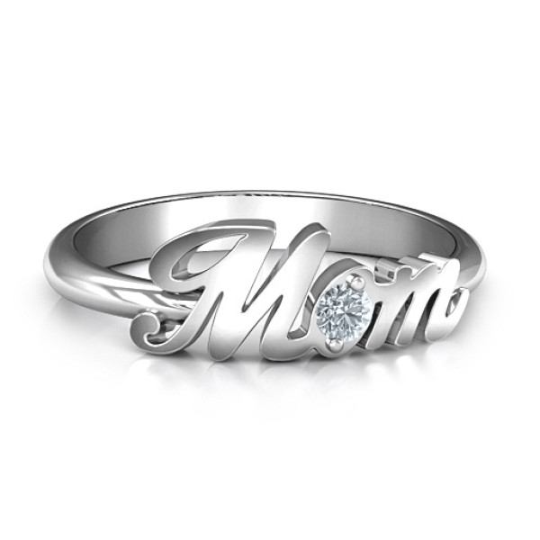 Sterling Silver All About Mom Birthstone Ring  - All Birthstone™