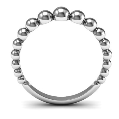 Sterling Silver Beaded Beauty Ring - All Birthstone™
