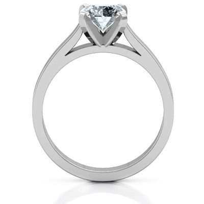 Sterling Silver Classic Solitaire Ring - All Birthstone™