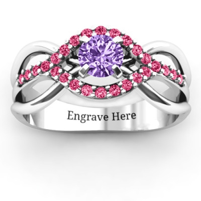 Sterling Silver Fancy Woven Ring - All Birthstone™