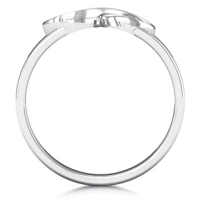 Sterling Silver Men's Expression of Infinity Band - All Birthstone™