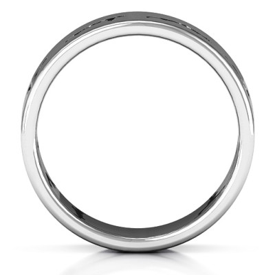 Sterling Silver Sun Salutation Pose Ring - All Birthstone™