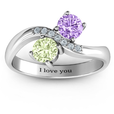 Storybook Romance Two Stone Ring  - All Birthstone™