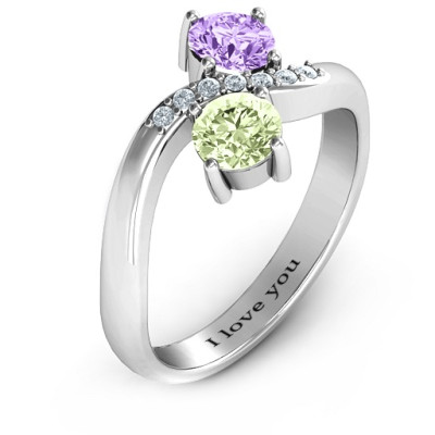 Storybook Romance Two Stone Ring  - All Birthstone™