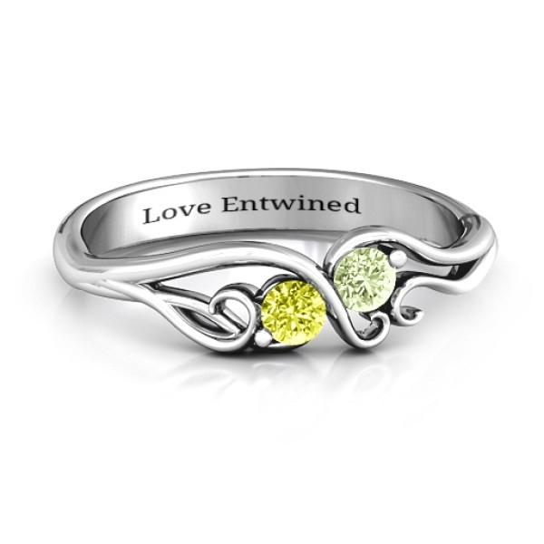 Swirl of Style Birthstone Ring  - All Birthstone™