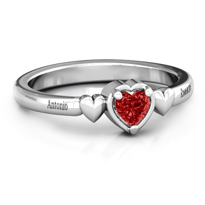 Triple Heart Ring - All Birthstone™