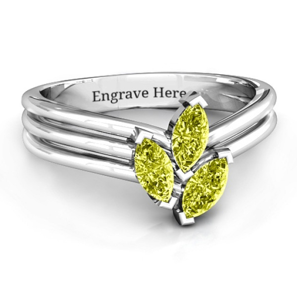 Triple Marquise Collage Ring - All Birthstone™