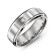 Men's Vertical Diamond-Cut Ring: Stories in Sterling & Gold