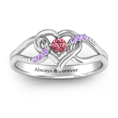 You Have My Heart Ring with Accents - All Birthstone™
