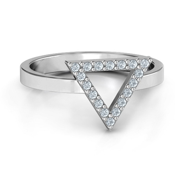 Your Best Triangle with Accents Ring - All Birthstone™