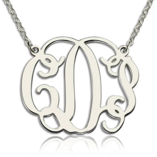 Personalised Taylor Swift Monogram Necklace Sterling Silver - All Birthstone™