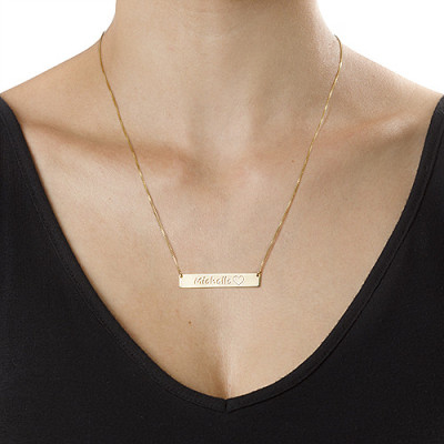 18ct Gold Plated Icon Bar Necklace - All Birthstone™