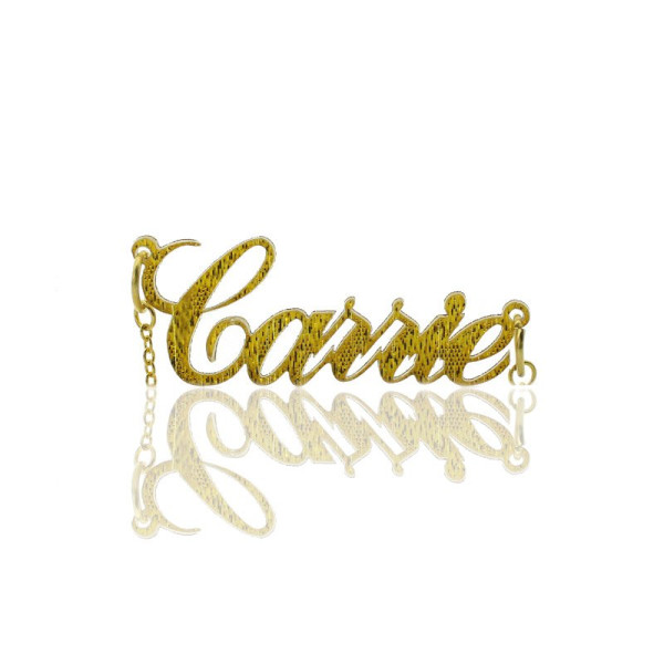 Custom Carrie Glitter Acrylic Name Necklace - All Birthstone™