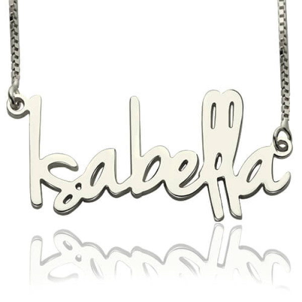 Small Name Necklace For Her Sterling Silver - All Birthstone™