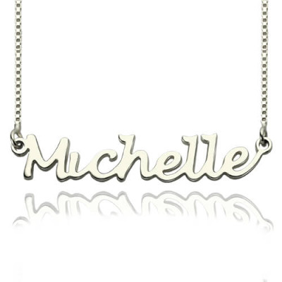 Handwriting Name Necklace Sterling Silver - All Birthstone™