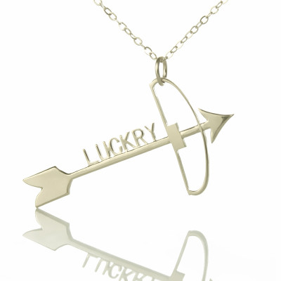 Silver Arrow Cross Name Necklaces Pendant Necklace - All Birthstone™