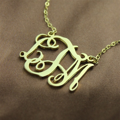 Cut Out Taylor Swift Monogram Necklace 18ct Gold Plated - All Birthstone™