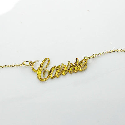 Custom Carrie Glitter Acrylic Name Necklace - All Birthstone™