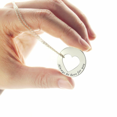 Personalised Promise Necklace For Her Sterling Silver - All Birthstone™