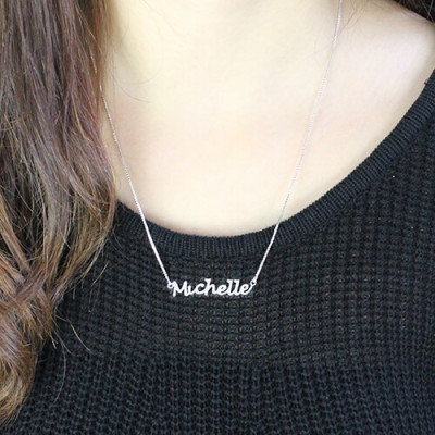 Handwriting Name Necklace Sterling Silver - All Birthstone™