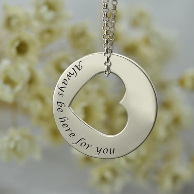 Personalised Promise Necklace For Her Sterling Silver - All Birthstone™