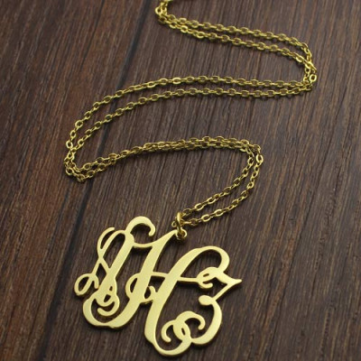 Taylor Swift Monogram Necklace 18ct Gold Plated - All Birthstone™