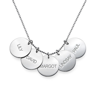 Personalised Multi Disc Necklace - All Birthstone™