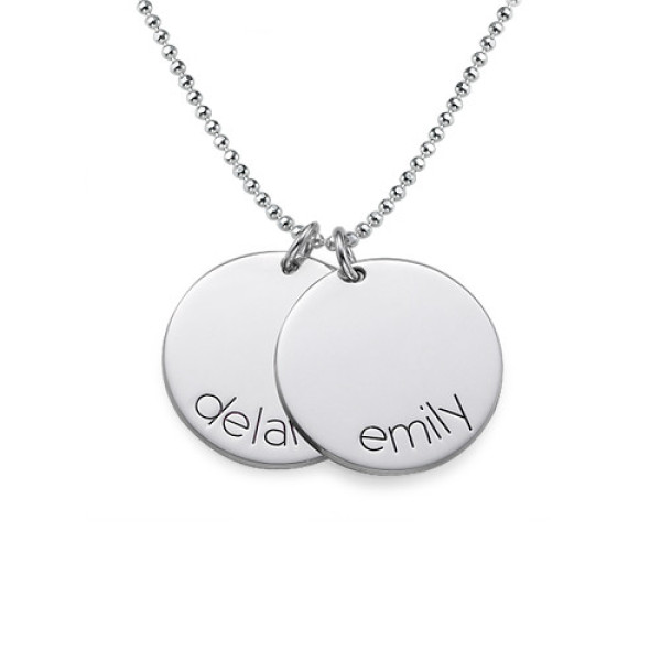 Engraved Kids Disc Necklace - All Birthstone™