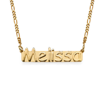 18k Gold Plated Sterling Silver Name Necklace - All Birthstone™
