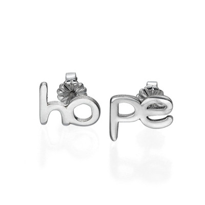 Hope and Love Stud Earrings - All Birthstone™