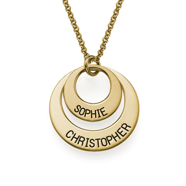 Jewellery for Mums - Disc Necklace in Gold Plating - All Birthstone™