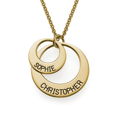 Jewellery for Mums - Disc Necklace in Gold Plating - All Birthstone™