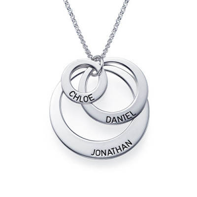 Jewellery for Mums - Three Disc Necklace - All Birthstone™