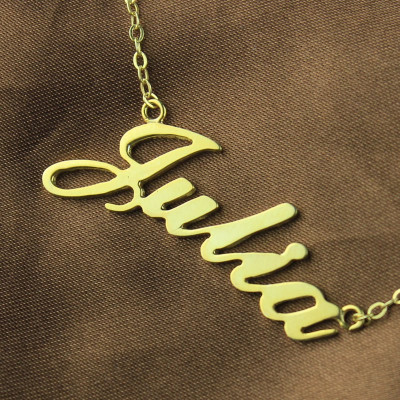 Personalised Classic Name Necklace in 18ct Gold Plated - All Birthstone™