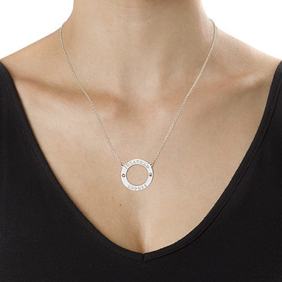 Personalised Silver Karma Necklace with Swarovski - All Birthstone™