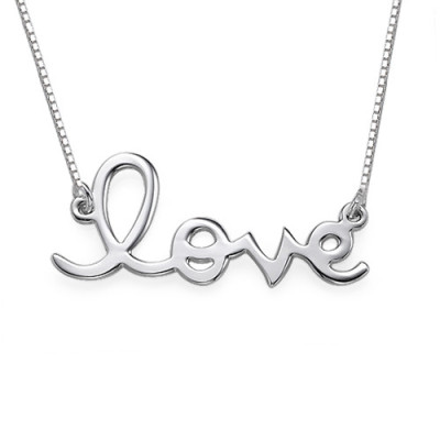Love Necklace in Sterling Silver - All Birthstone™