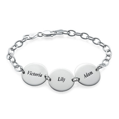 Special Gift for Mum - Disc Name Bracelet/Anklet - All Birthstone™