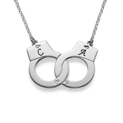 Sterling Silver Handcuff Necklace - All Birthstone™
